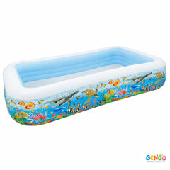 INTEX Swim Center Tropical Reef Family pool (120" L x 72" W 22" H)