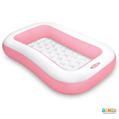 INTEX 65" x 39" x 10" Rectangular Inflatable Kiddie Pool Pink