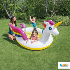 INTEX Unicorn Spray Unicorn Pool 107"L x 76"w x 41"H