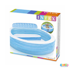 INTEX Swim Center Paradise Family Lounge Pool ( 88" L x 85" W x 30" H)
