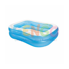 INTEX Swim Center Family Swimming Pool White Blue (80"X60"X19")