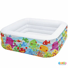 INTEX Swim Center Clear View Aquarium Pool ( 62.5" L x 62.5" W X 19.5" H)