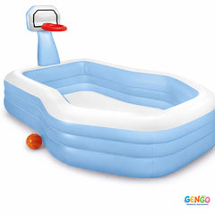 INTEX Swim Center Shootin Hoops  Family Pool, for Ages 3+ 101 x 74 x 51 inches