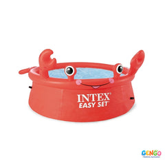 INTEX Happy Crab Easy Set Above Ground Pool 6 Feet 183 x 51 x 35.6 cm