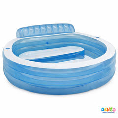 INTEX Swim Center Paradise Family Lounge Pool ( 88" L x 85" W x 30" H)