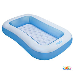 INTEX 65" x 39" x 11" Rectangular Inflatable Kiddie Pool Blue