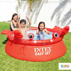 INTEX Happy Crab Easy Set Above Ground Pool 6 Feet 183 x 51 x 35.6 cm