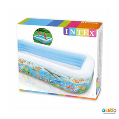 INTEX Swim Center Tropical Reef Family pool (120" L x 72" W 22" H)