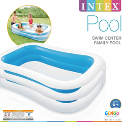 INTEX 8ft x 5.8ft x  22" Swim Center Family Pool