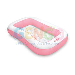 INTEX 65" x 39" x 10" Rectangular Inflatable Kiddie Pool Pink