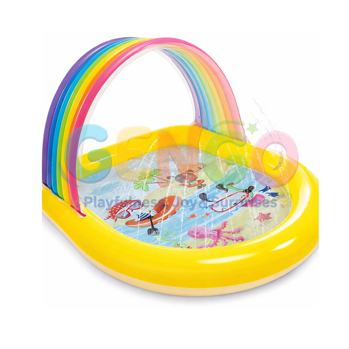 Intex Rainbow Arch Spray Pool 58" x 51" x 34"